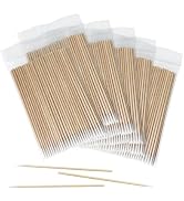 600 Pcs Pointed Cotton Swabs for Nails, 4 Inch Microblading Cotton Swab for Makeup, Nail Polish C...