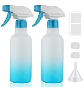 Hethyo Spray Bottles 12oz HDPE Spray Bottle for Hair Mist/Stream Empty Sprayer Heavy Duty Refilla...