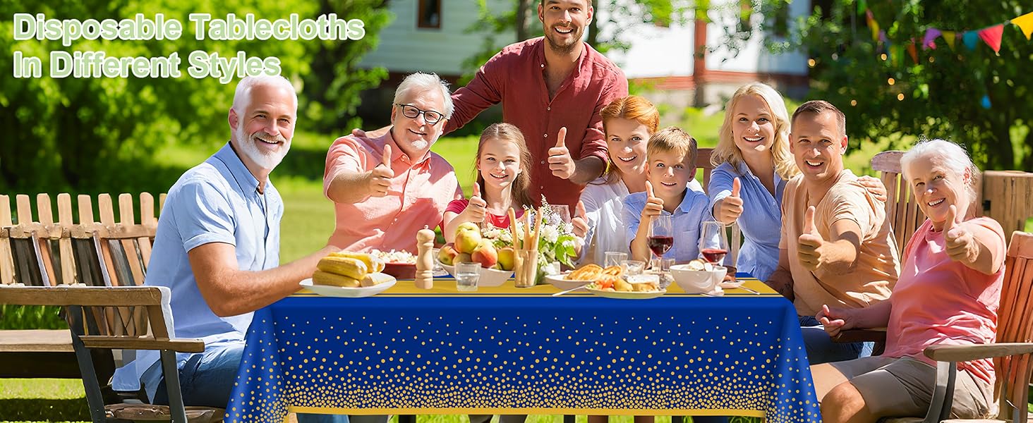 Plastic Table Cloths for Parties Disposable