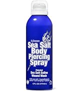 H2Ocean Sea Salt Body Piercing Spray - Saline Piercing Spray for Piercings & Body Modifications -...