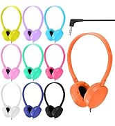 CN-Outlet Classroom Headphones Bulk 10 Pack for School Kids Students Children Toddler Boys Girls ...