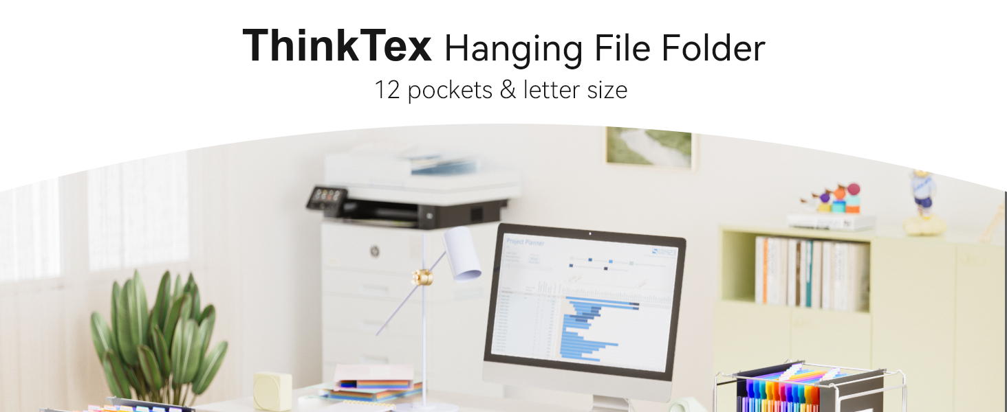 ThinkTex Plastic Expanding Hanging File Folders
