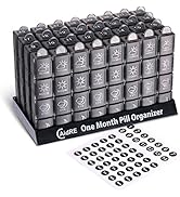 CAidRE Monthly Pill Organizer 4 Times A Day, One Month Pill Organizer, Monthly Pill Box Organizer...