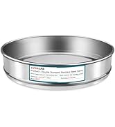 LVDALAB 304 Stainless Steel Lab Sieve Screen Mesh, 400 Mesh (0.038mm) Aperture Test Sieve, 12Inch...