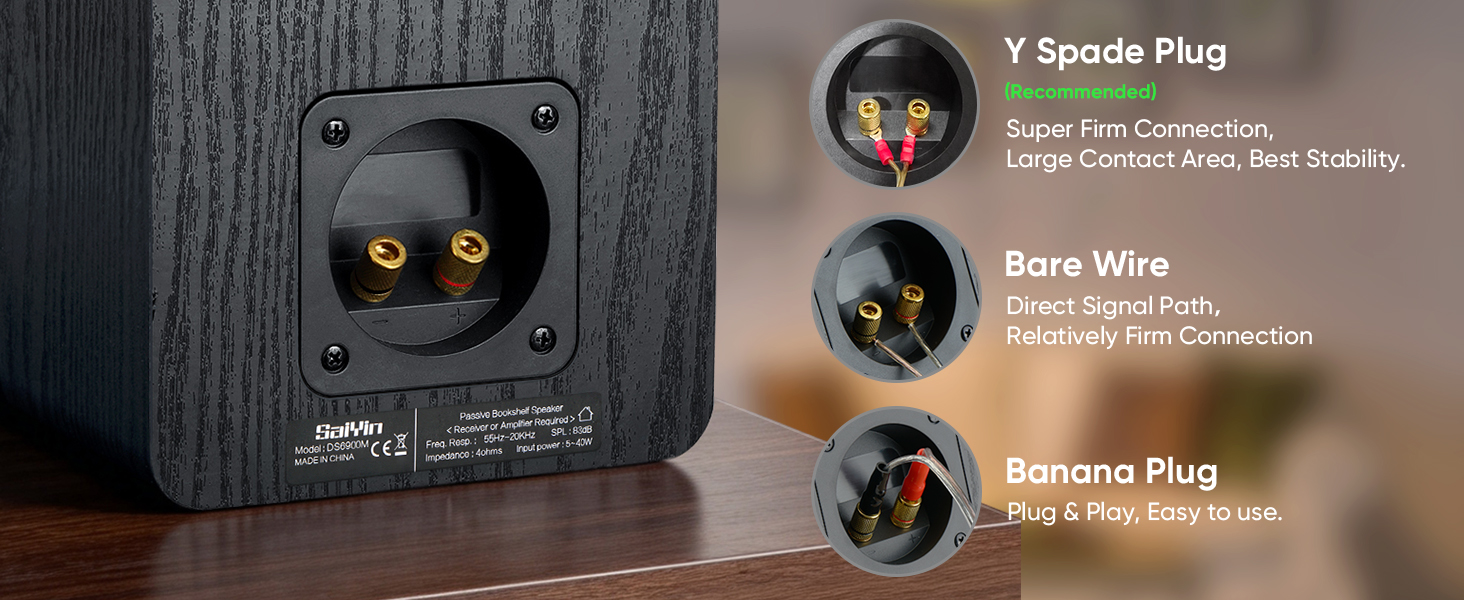 passive bookshelf speakers