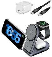 SOLLPEL 35W 3-in-1 Magnetic Wireless Charger, Qi2.2 Certified for iPhone 17 | 25W Fast Charging S...