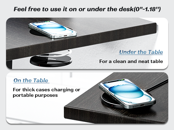 wireless charger for thick cases iphone