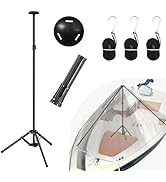 Boat Cover Support Pole with 24" Wide Tripod Base, 33"-63" Adjustable Height Stable Windproof Sup...