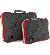 Travel Compression Packing Cubes - 2 Piece Luggage & Suitcase Organizer Bags - Large & Small Trav...
