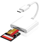 DICKMITH Dual Slots USB C SD Card Reader, Trail Camera Viewer Adapter | Plug and Play, SD and Mic...