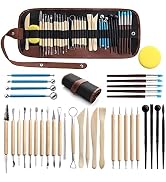 LINPHCEY 36Pcs Clay Sculpting Tools Set Perfect for Polymer Air Dry Modeling Clay Beginners & Pro...