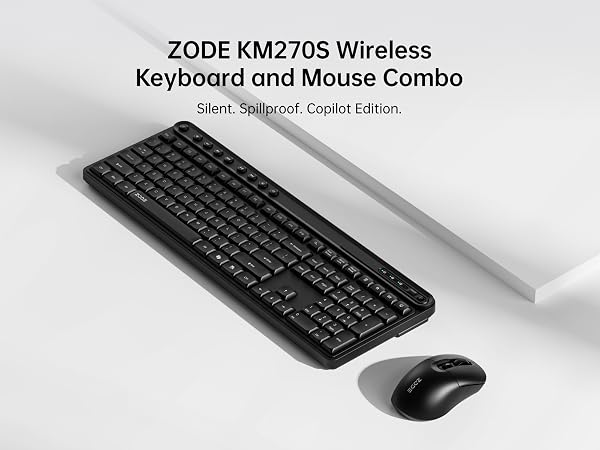 Wireless Keyboard and Mouse Combo