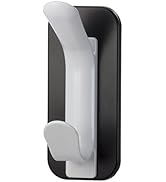Officemate Magnet Plus Magnetic Double Coat Hook, Black/White (92522)