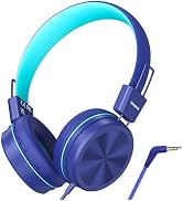 Cowyawn Kids Headphones, Toddler Headphones with Safe Volume Limiter 94dB, Wired School Headphone...