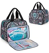 LoDrid Small Knitting Bag, Portable Yarn Storage Bag for Knitting Kit, Crochet Knitting Tote Orga...