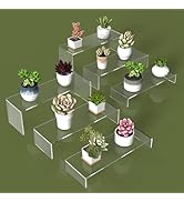 SOVQUEST 6 PCs Risers Display Stands 3 Tiers Desktop Acrylic Shelves Cake Dessert Holder Products...
