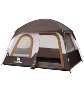 CAMEL CROWN 4/6 Person Tent Waterproof Lightweight Portable Backpacking Tent for Outdoor Camping ...