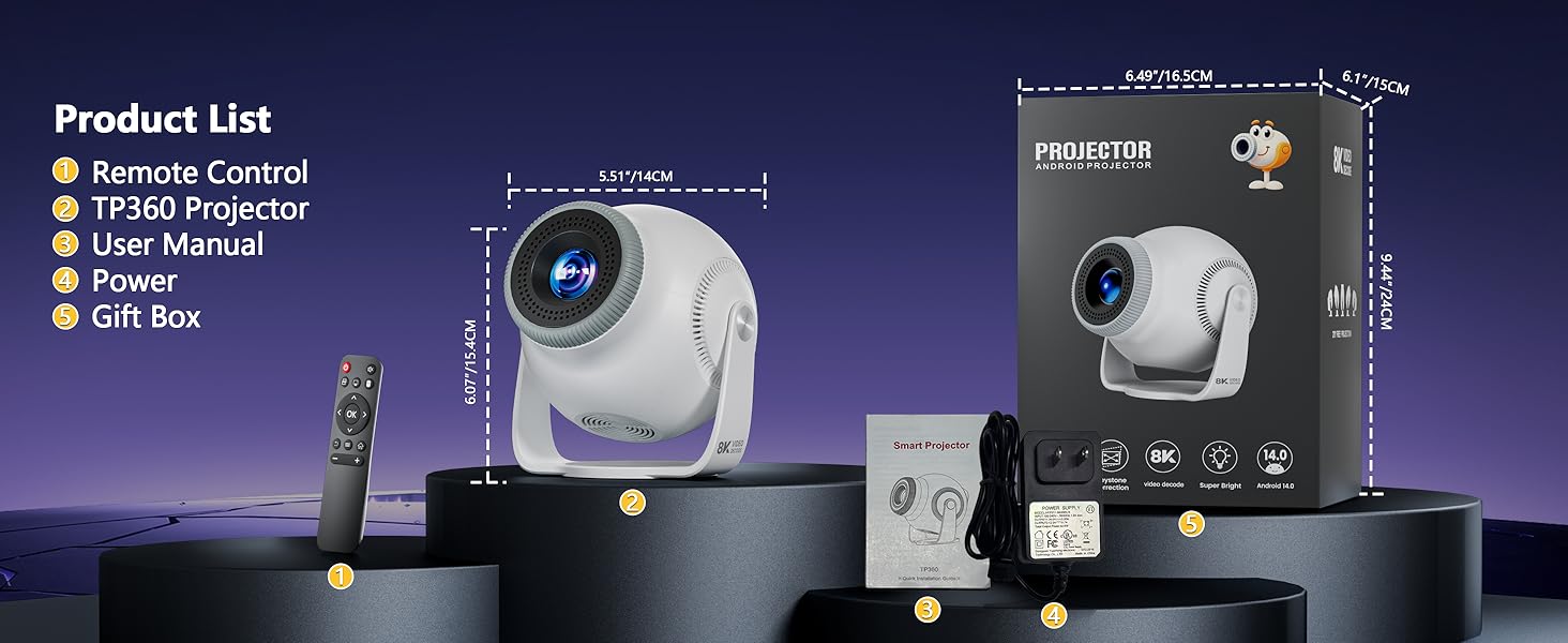 tv projector for bedroom