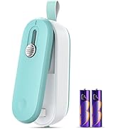 FEPPO Mini Bag Sealer, 2 in 1 Bag Sealer Heat Seal with Cutter and with Lanyard, Mini Bag Reseale...