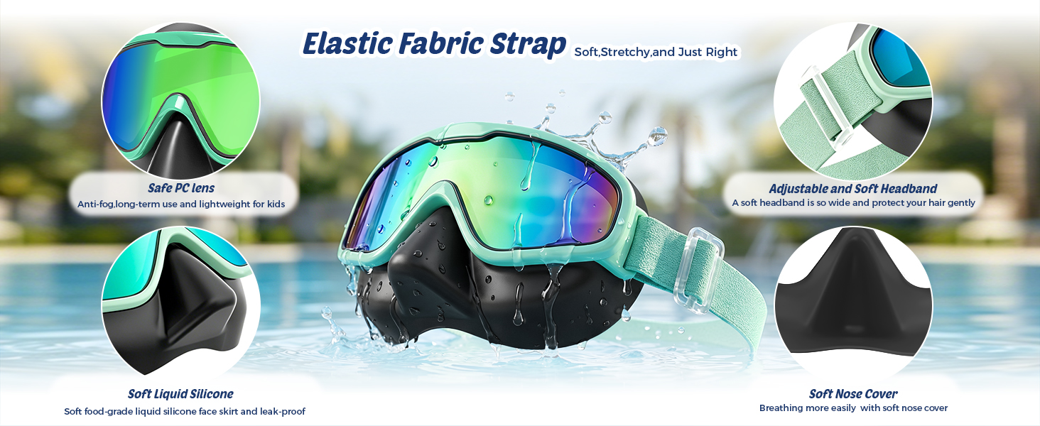 DK06 kids goggles with nose cover