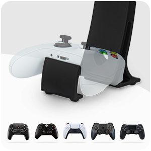 Desktop Headphone Stand with Controller Holder Suitable for Headsets & PS5, XBOX, SWITCH & Gamepads