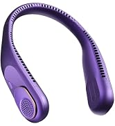 SWEETFULL Portable Neck Fan: 5200mAh Bladeless Personal Fan | 4 Speeds, 20H Max Runtime, No Hair ...