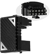 Formulamod PCI-e 5.0 16 Pin GPU 180 Degree Angled Connector, 12VHPWR Male to Female u Turn Adapte...