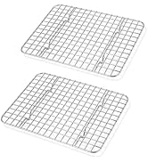TeamFar Cooling Rack, 8.75”x6.25” Stainless Steel Baking Grid Wire Rack | Mini Roasting Grilling ...