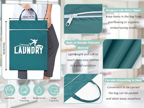 travel laundry bag Greensj02
