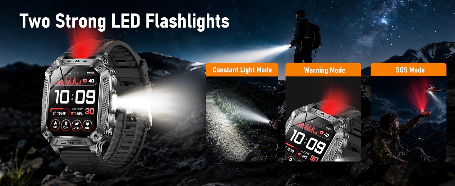 Two Strong LED Flashlights