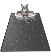 Garoopion Silicone Cat Litter Trapping Mat, Large Waterproof 34