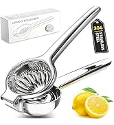 Lemon Squeezer, Sopito All 304 Stainless Steel Lemon Juicer Heavy Duty Large Citrus Juicer Hand P...