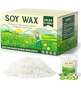 NORVENCE Soy Wax for Candle Making, Natural Soy Wax Flakes 10lb, Premium Candle Wax for DIY Candl...