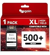 wegain PG-245XL Black Ink Cartridge Compatible for Canon 245 246 XL PG245 CL246 245XL Ink Work wi...