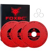 FOXBC 4-1/2 Inch Metal Diamond Saw Blades, Multi-Purpose Cut Off & Grinding Wheel for Angle Grind...