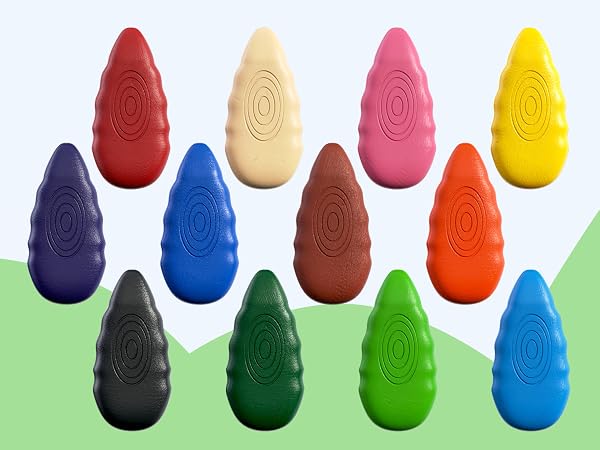 shaped crayons peanut toddler kids fun preschool baby toddlers unbreakable non toxic washable pencil