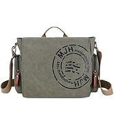 FSD.WG Satchel Messenger Bag for Men Canvas,Travel Shoulder bag 13.5" Laptop Bags Bookbag