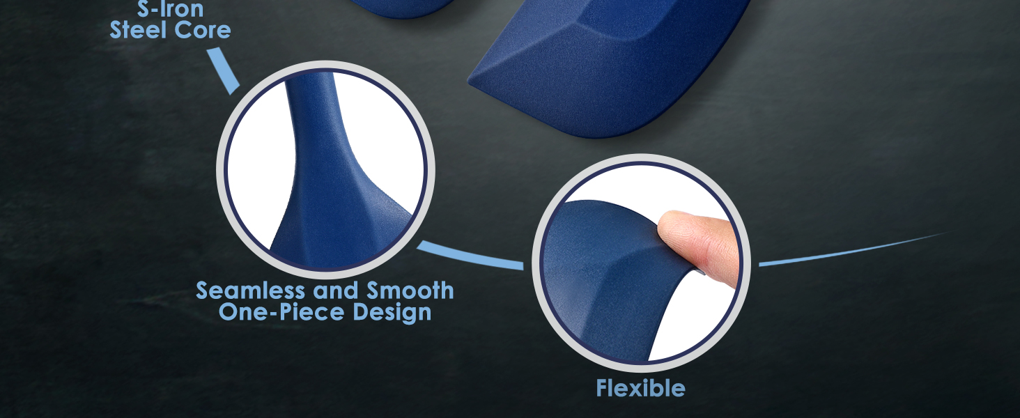 flexible spatula set for nonstick cookware