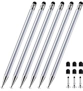 ChaoQ 2-in-1 Stylus Pen for Touchscreen, 6pcs High Sensitivity and Precision Stylus Pens for iPad...