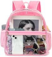 GYEUKHAM Clear Backpack, Heavy Duty PVC Transparent Backpack for Adult Men Kids Girls, Clear Back...