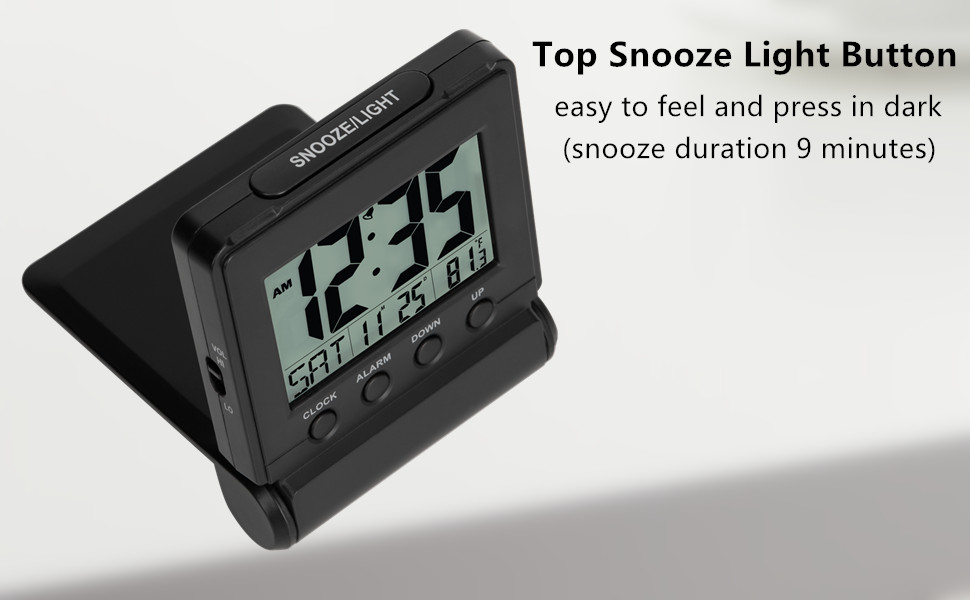 top snooze bar for easy access