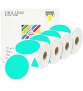 YOULAISHI 3 X 3 Inch Color Coding Dot Labels Circle Thermal Printable Waterproof 2000 Pcs Round S...