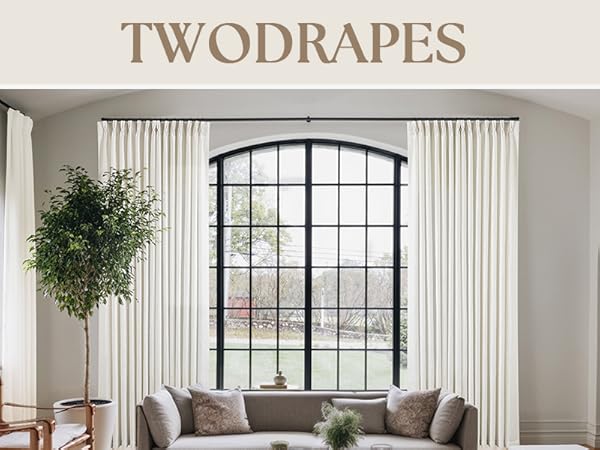 pleated linen curtains