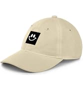ZEXIAN Smiley Face Baseball Cap for Toddler Boys Girls,Adjustable Kids Washed Cotton Cute Dad Hat