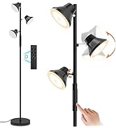 SIBRILLE LED Floor Lamp, 36W Modern Floor Lamp with Remote & Touch Control, 4 Color Temperatures,...