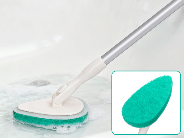 bathtub scrubber with long handle