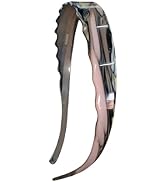 LAYONGMOLI Acetate Hairbands for Women - Non-Slip Thin Headbands with Teeth, Eyewear-Friendly Des...