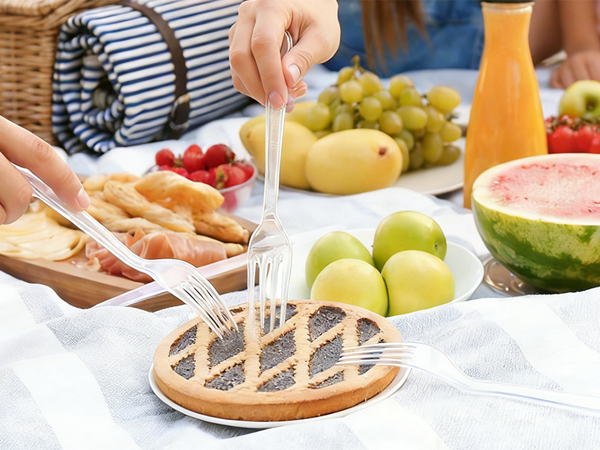 disposable fork and spoon set
