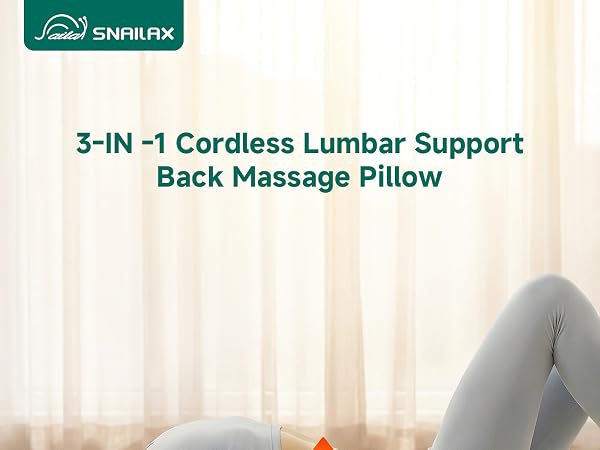 lumbar support back massage pillow