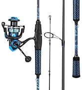 Sougayilang Spinning & Baitcaster Fishing Rod and Reel Combo,IM7 Graphite 2Pc Blanks, Stainless S...